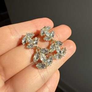 CHANEL Interlocking C's Dangle Statement Earrings New